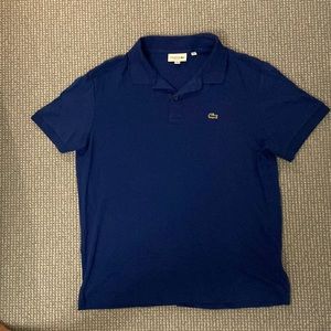 Men’s Lacoste cobalt blue polo, US XL